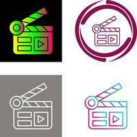 Clapper Board Icon Design vector