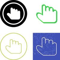 Unique Hold Icon Design vector