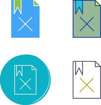 Unique Delete Icon Design vector