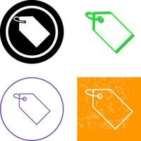 Unique Tag Icon Design vector