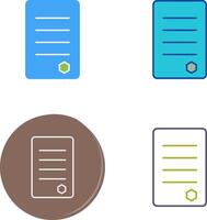 Unique Reports Icon Design vector
