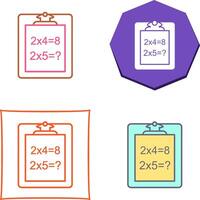 Unique Solving Question Icon Design vector