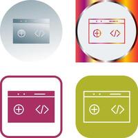 Unique Clean Code Icon Design vector