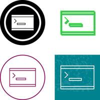 Unique Console Icon Design vector