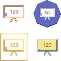 Unique Classroom Board Icon Design vector