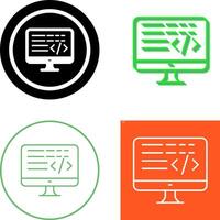 Coding Icon Design vector
