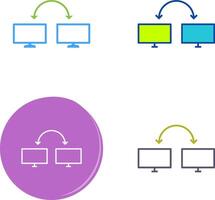 Unique Connected Systems Icon Design vector