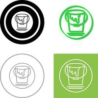 Paint Bucket Icon Design vector