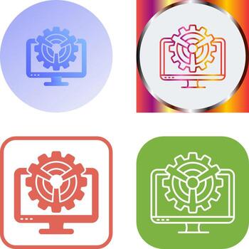 Monitor Icon Design vector