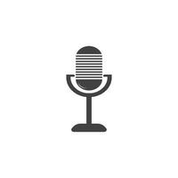 microphone icon template vector