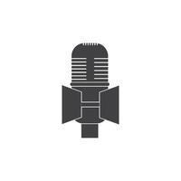 microphone icon template vector