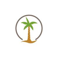 palm tree logo vector