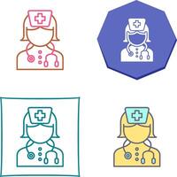 Nurse Icon Design vector