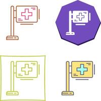 diseño de icono de signo de hospital vector