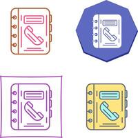 Phonebook Icon Design vector