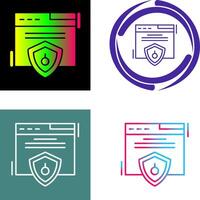 Web Security Icon Design vector
