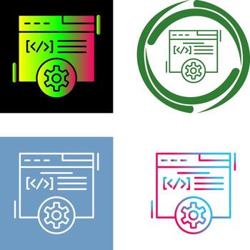 Web Development Icon Design vector