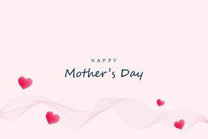 Happy mother's day greeting card design for social media post vector