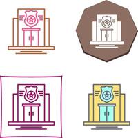 Police Station Icon Design vector