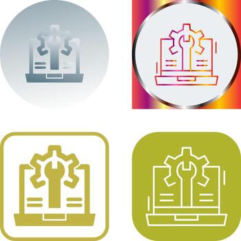 Web Development Icon Design vector