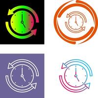 correr hora icono diseño vector