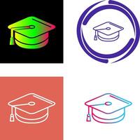 Mortarboard Icon Design vector