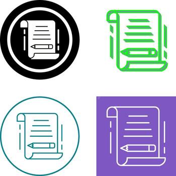 escribir icono diseño vector