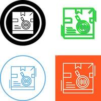 Tracking Code Icon Design vector