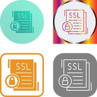 SSL Icon Design vector