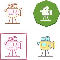 Movie camera Icon Design vector