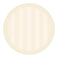 Set Of Striped Vanilla Brown Circular Elegance Plain Sticker Round Blank Label Collection vector
