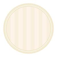 Set Of Striped Vanilla Brown Circular Elegance Plain Sticker Round Blank Label Collection vector