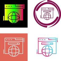 Browser Icon Design vector