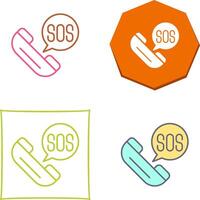 Sos Icon Design vector