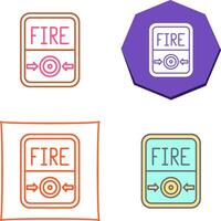 Fire Button Icon Design vector