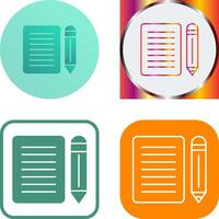 Note Icon Design vector