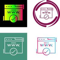 Domain Icon Design vector