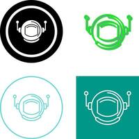 Astronaut Helmate Icon Design vector