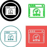 Rating Icon Design vector