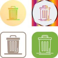 Trash Can Icon Design vector