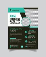 Wondrous Corporate Business Flyer and Modern Business Leaflet or Creative Business Poster Template vector