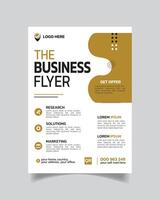 aguja negocio volantes y moderno negocio folleto o creativo negocio volantes vector