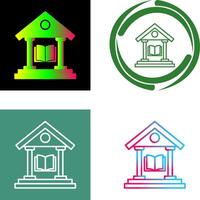 Library Icon Design vector