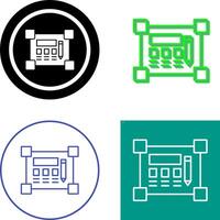 Blueprint Icon Design vector