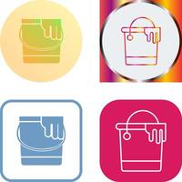 Paint Bucket Icon Design vector