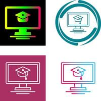 Online Course Icon Design vector