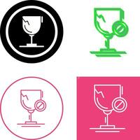 Glass Icon Design vector