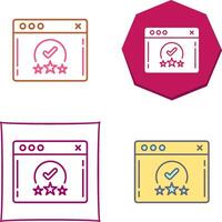 Rating Icon Design vector