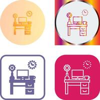 Work Table Icon Design vector