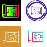 diseño de icono de plano vector